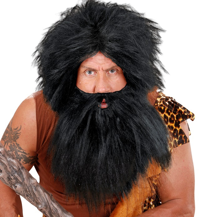 Black Character Wig With Beard In Polybag