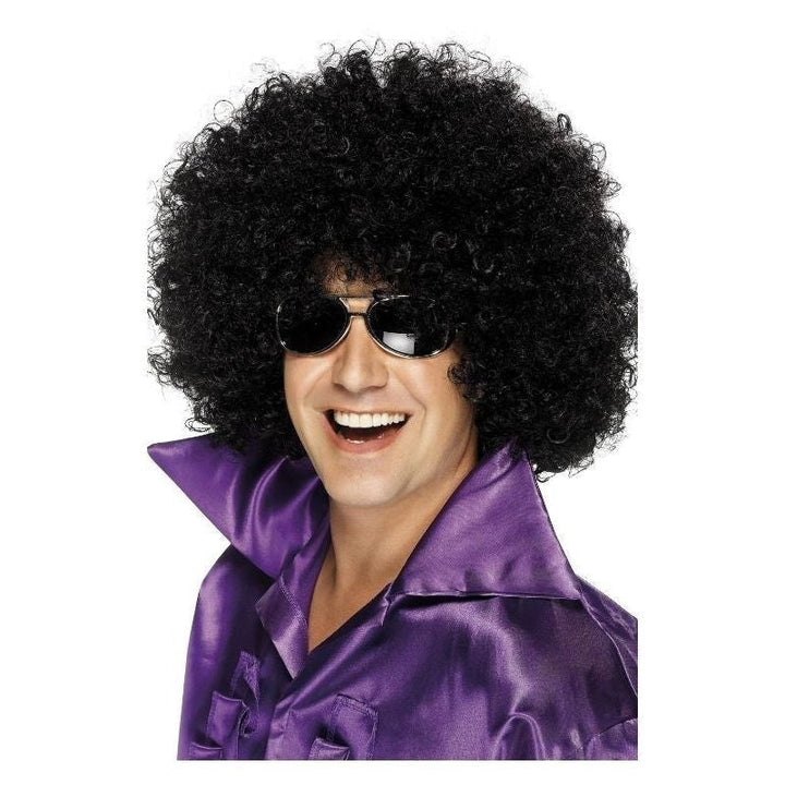 70s Afro Wig Mega Huge Adult Black_2