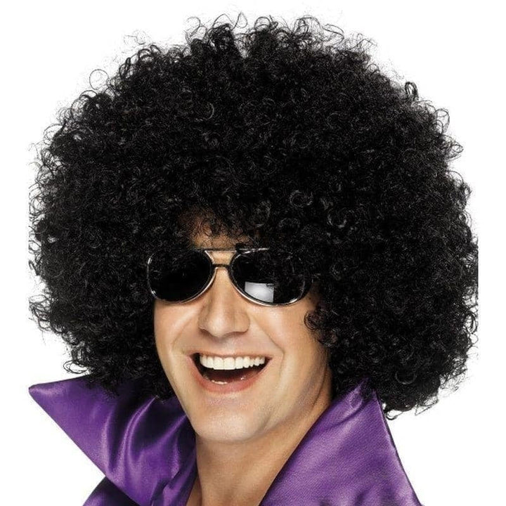 70s Afro Wig Mega Huge Adult Black_1