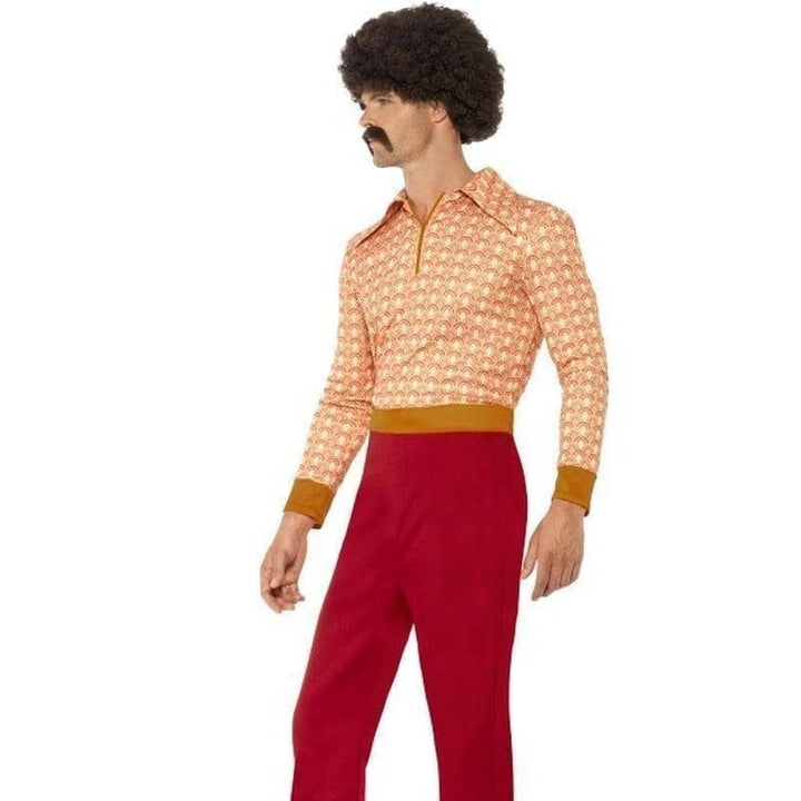 70s Authentic Guy Costume Adult Red Orange_3