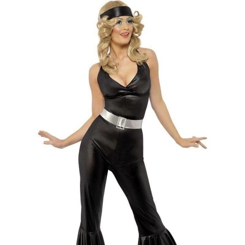 70s Diva Costume Adult Black Silver_1