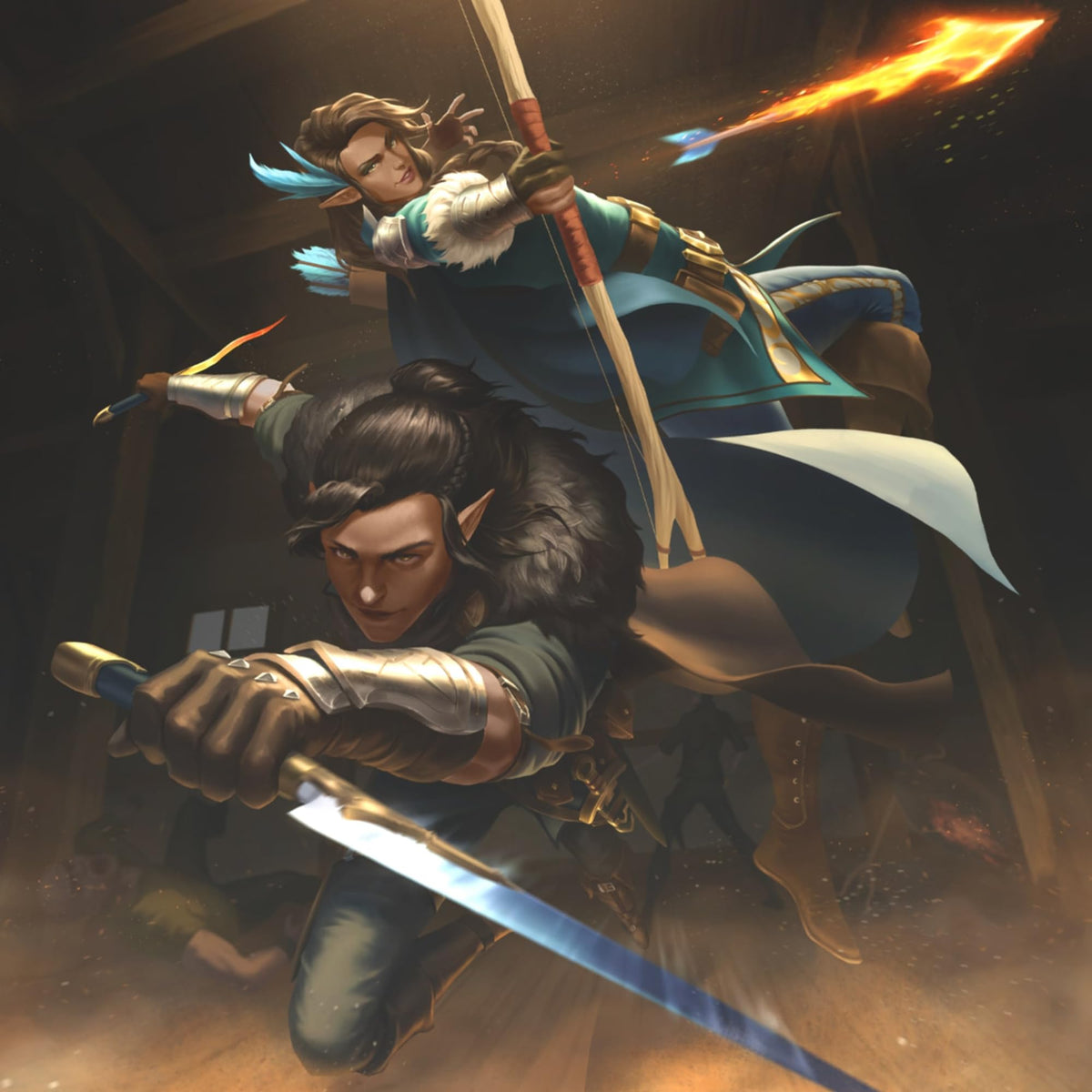 UVS Games UniVersus Critical Role - Arrows and Daggers Playmat 5
