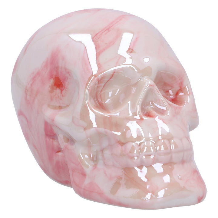 Marbellum Pink Marble Skull Small 7cm
