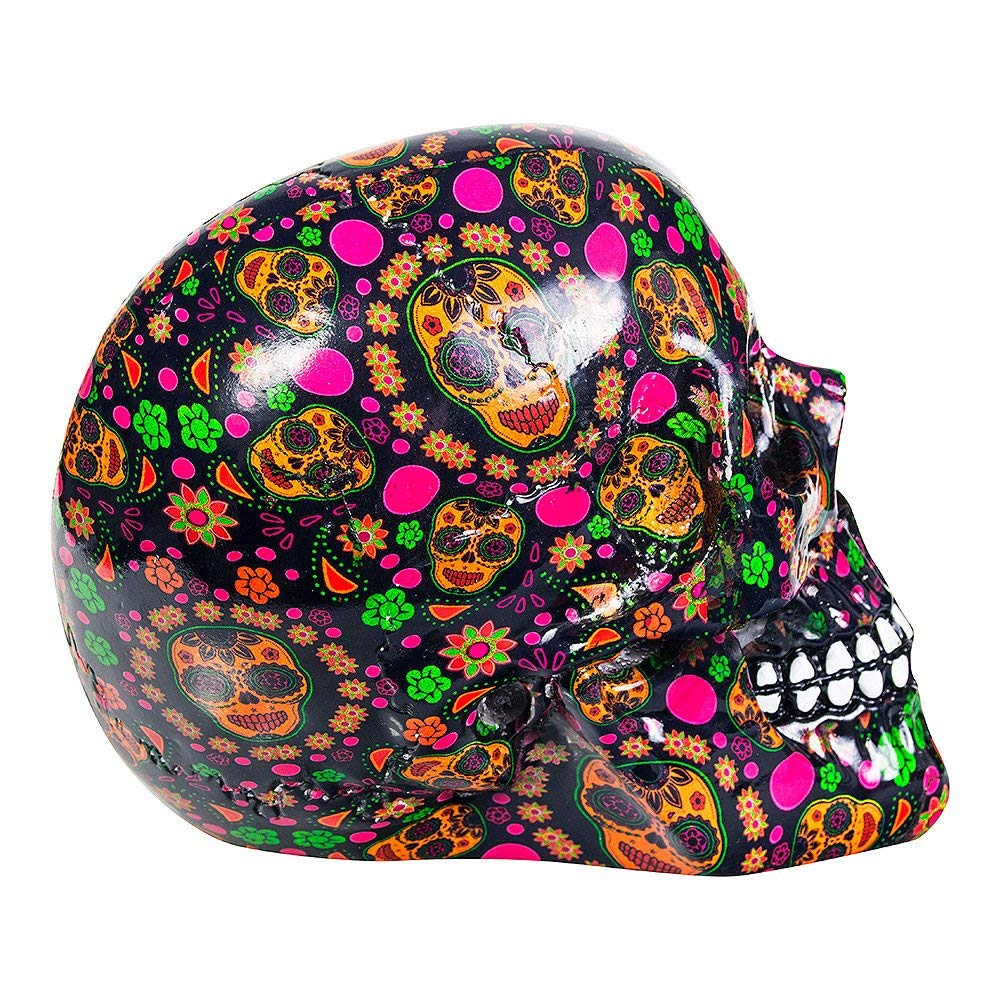 Viva Day of the Dead Print Skull 19cm