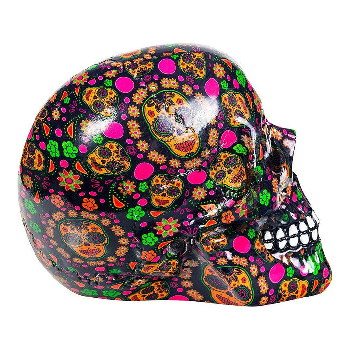 Viva Day of the Dead Print Skull 19cm