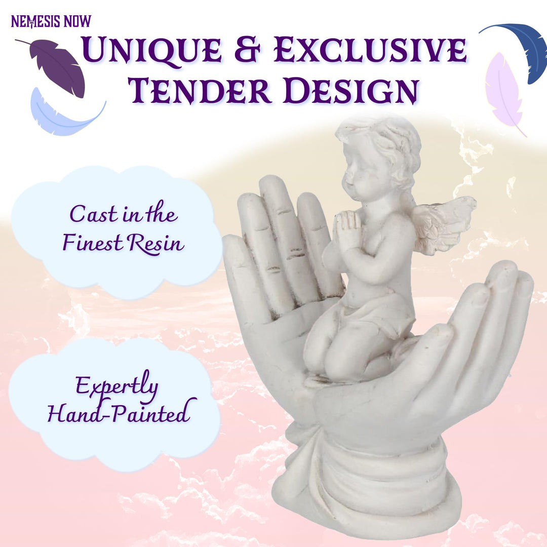 Raised To Heaven Cherub Figurine 11cm
