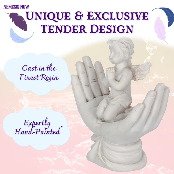 Raised To Heaven Cherub Figurine 11cm