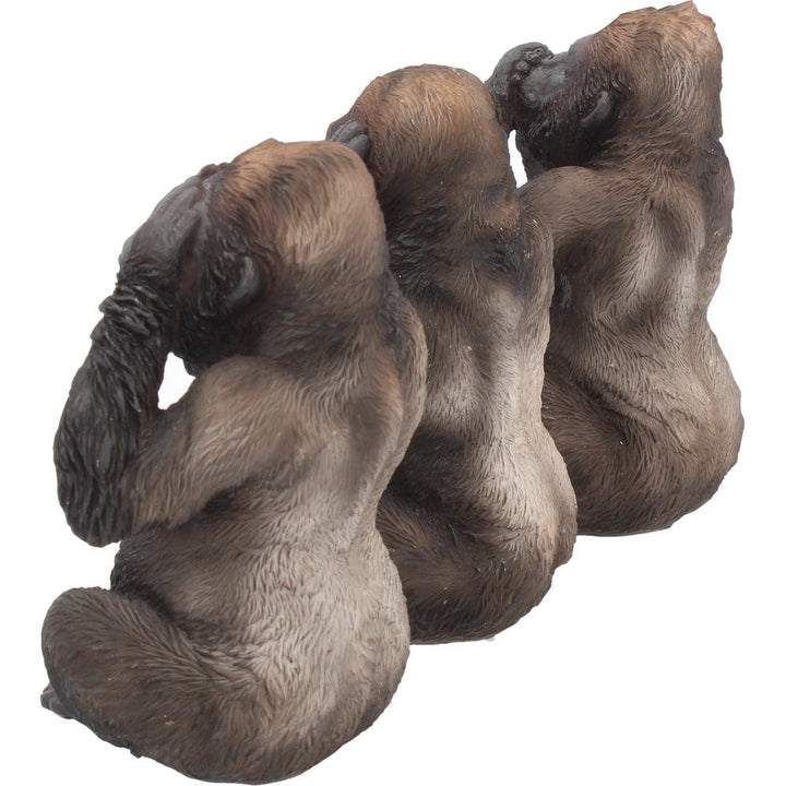 Three Wise Gorillas Figurine Gorilla Ornaments 13cm
