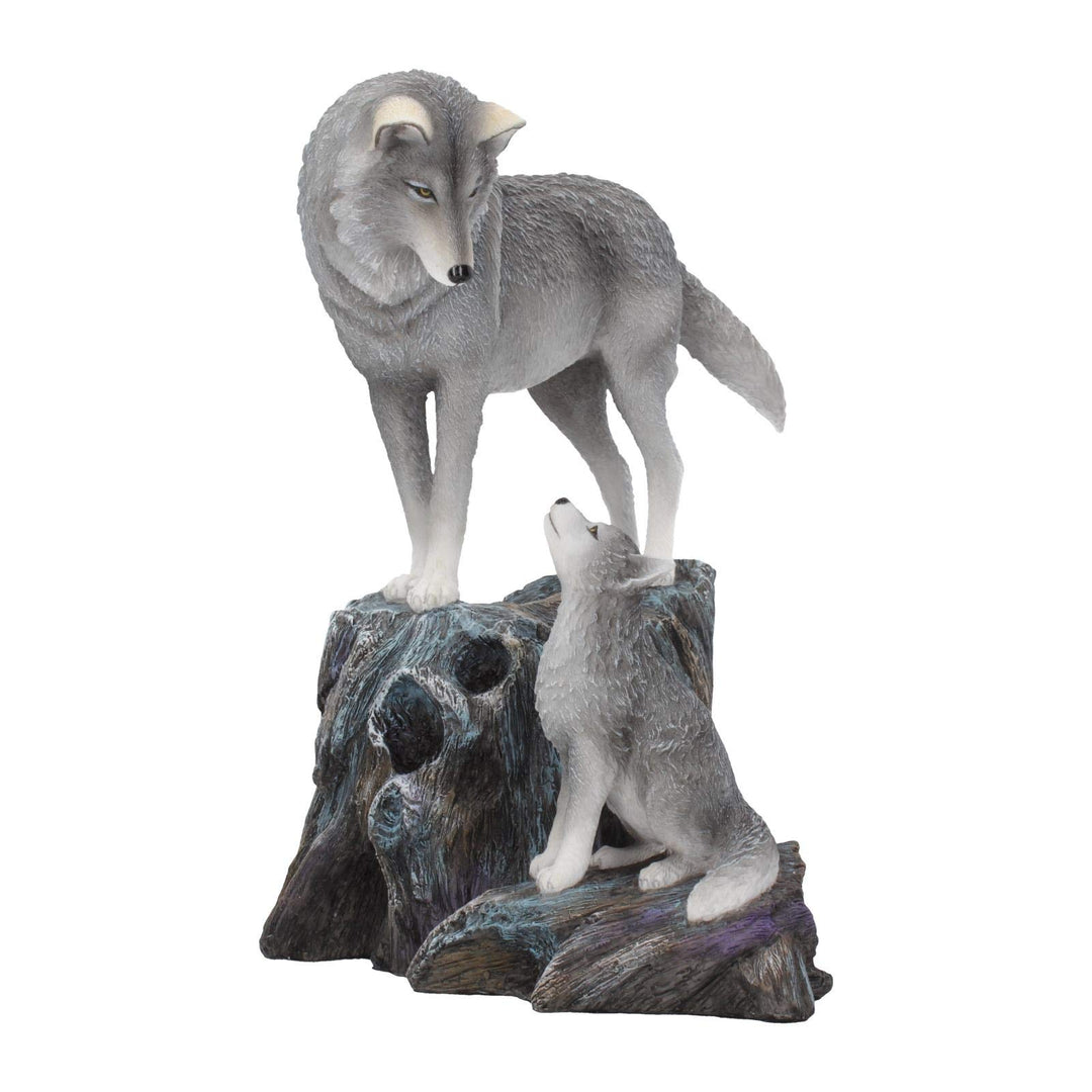 Guidance Ornament Wolf and Pup Figurine by Lisa Parker 25cm LP