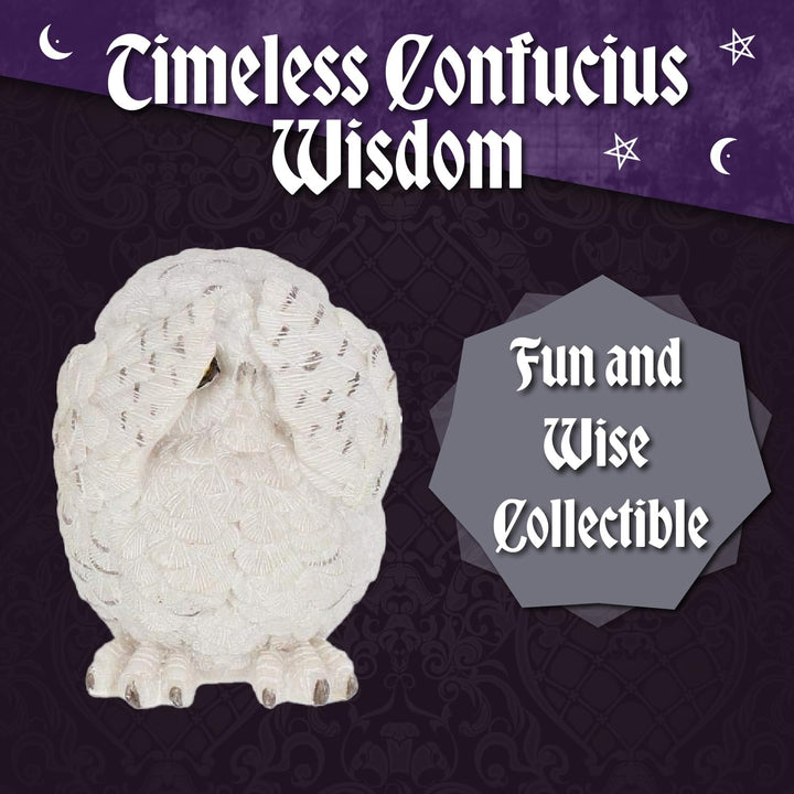 Three Wise Owls Resin Figurines 8cm