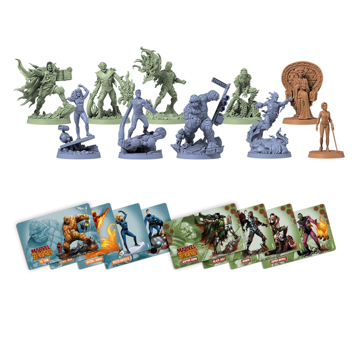 Marvel Zombies: A Zombicide Game - Fantastic 4: Under Siege - Defend or Corrupt Marvel's First Family in the Apocalypse! Cooperative Strategy Game, Ages 14+, 1-6 Players, 90 Min Playtime, Made by CMON 4
