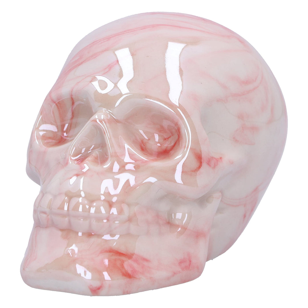 Marbellum Pink Marble Skull Small 7cm