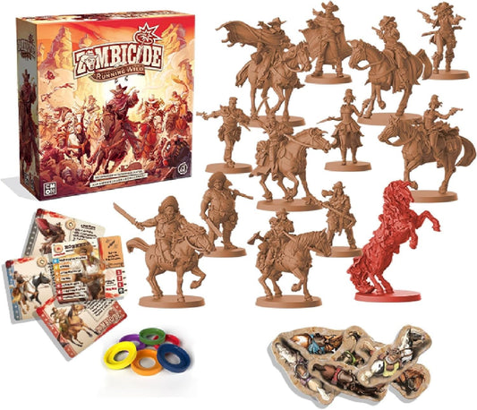 Zombicide Running Wild Expansion Ride or Die Undead West Cooperative Strategy Game 2