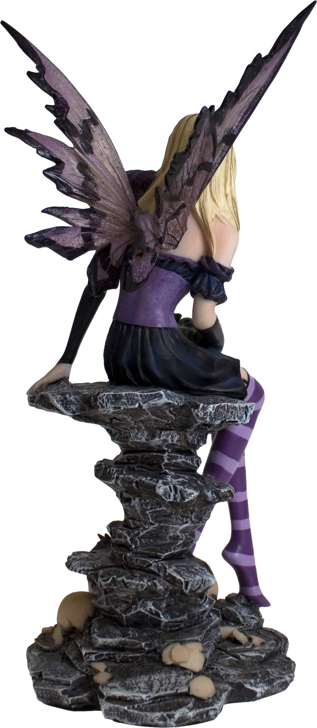 Amethyst and Hatchlings 255cm Purple Fairy Baby Dragon Figurine 25.5cm