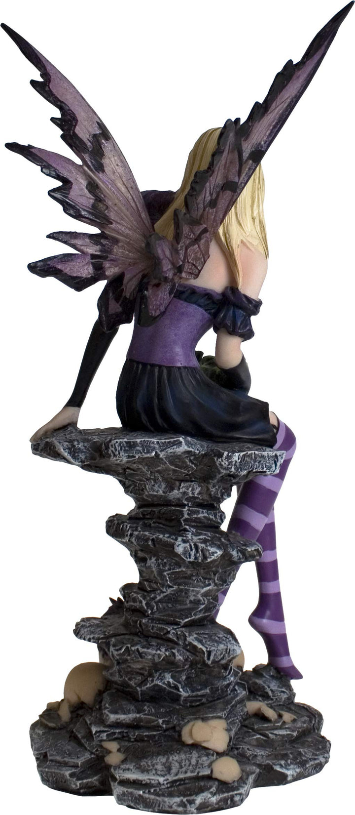 Amethyst and Hatchlings 255cm Purple Fairy Baby Dragon Figurine 25.5cm