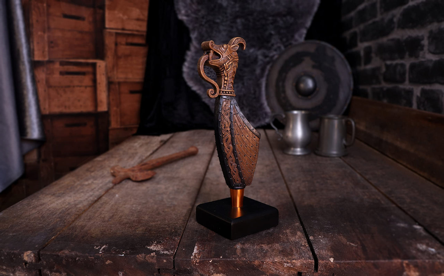 Longship Figurine 22.5cm Resin Statue 7