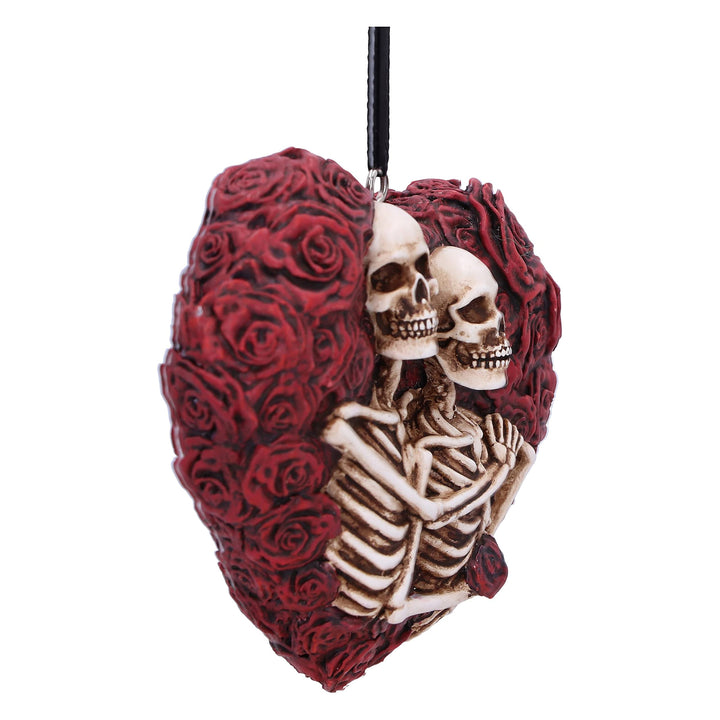 Love Everlasting Skeleton Roses Hanging Ornament 7.8cm
