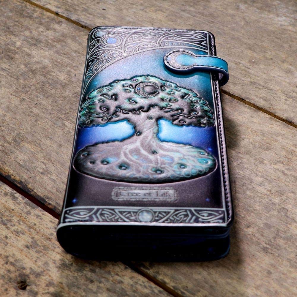 Tree of Life Pagan Moon Embossed Purse 18.5cm