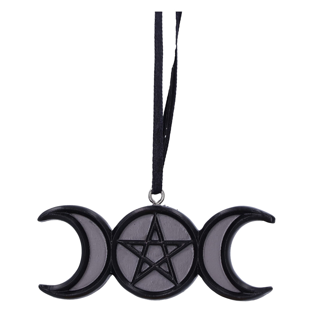 Witching Wares Triple Moon Magic Hanging Ornament 7.5cm