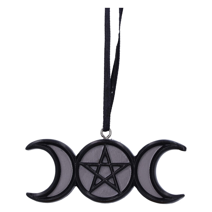 Witching Wares Triple Moon Magic Hanging Ornament 7.5cm