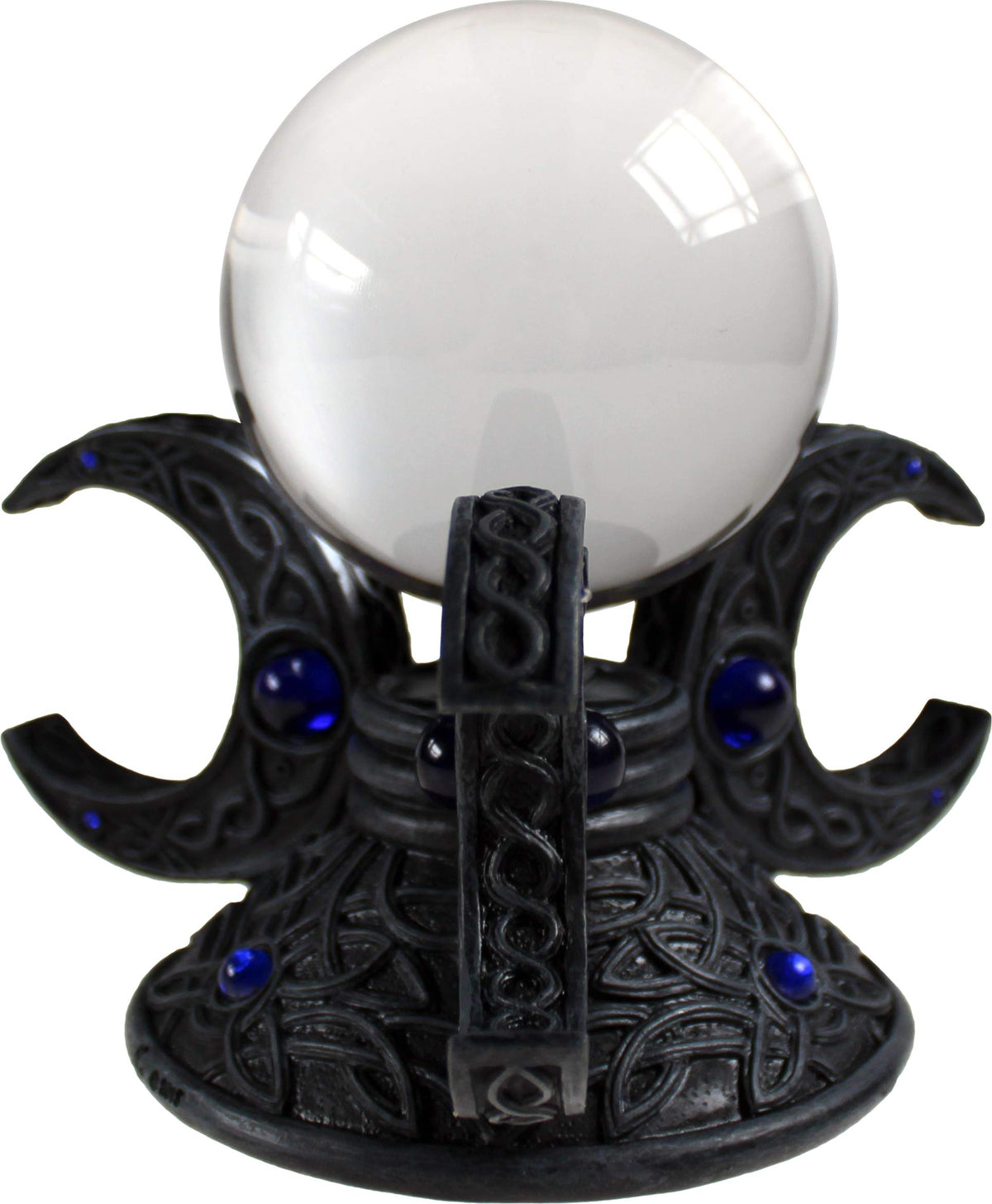 Celtic Triple Moon Crystal Ball Holder 10cm 4