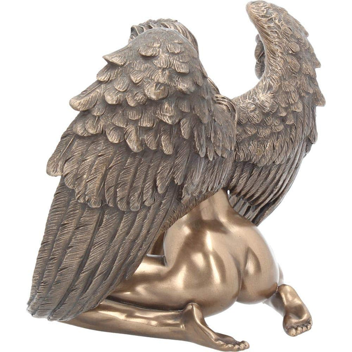 Angels Passion Figurine Bronze Naked Angel Ornament 17.5cm