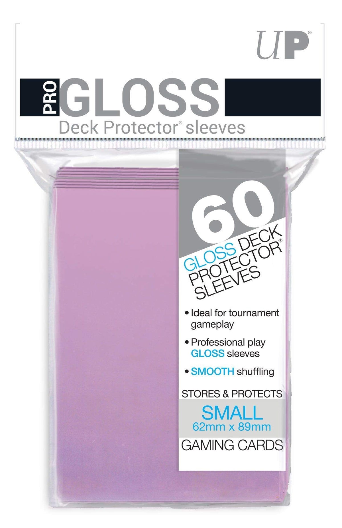 UNIT Small Deck Protectors 60ct Bright Pink Gaming Accessory by Ultra Pro 1