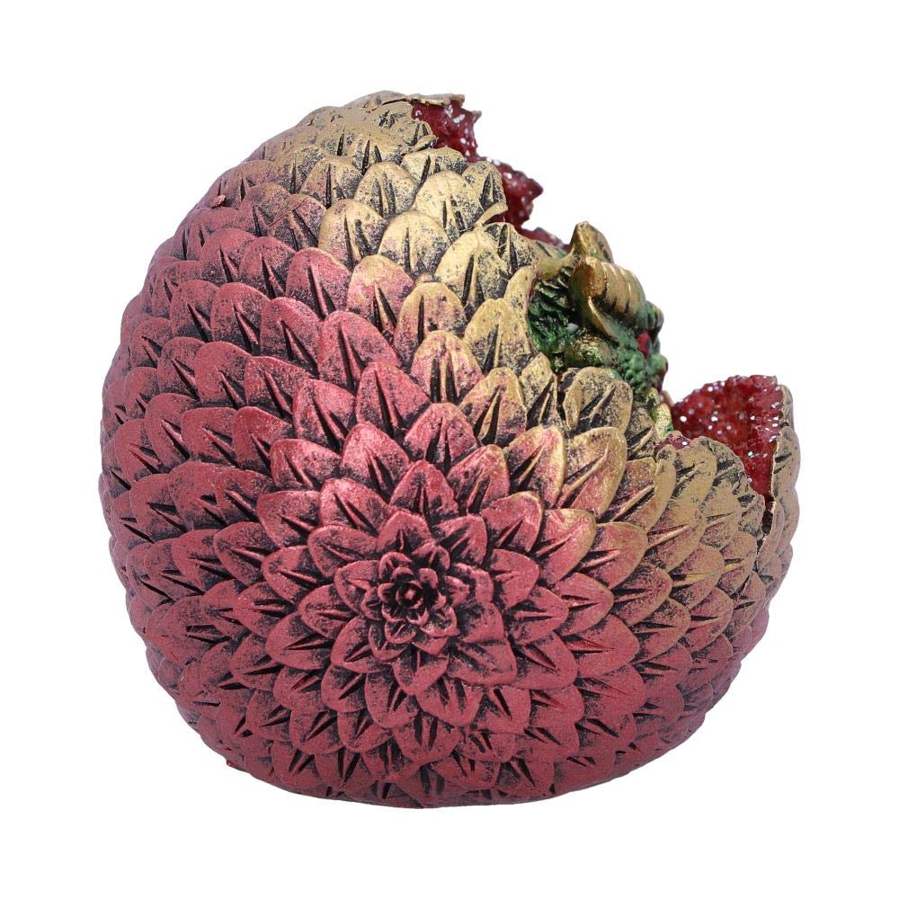 Green Geode Home Glittering Hatchling and Egg Figurine 10.7cm