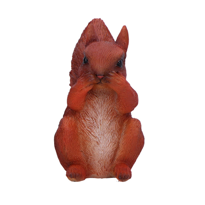 Three Wise Squirrel Figurines 9cm Squirrels