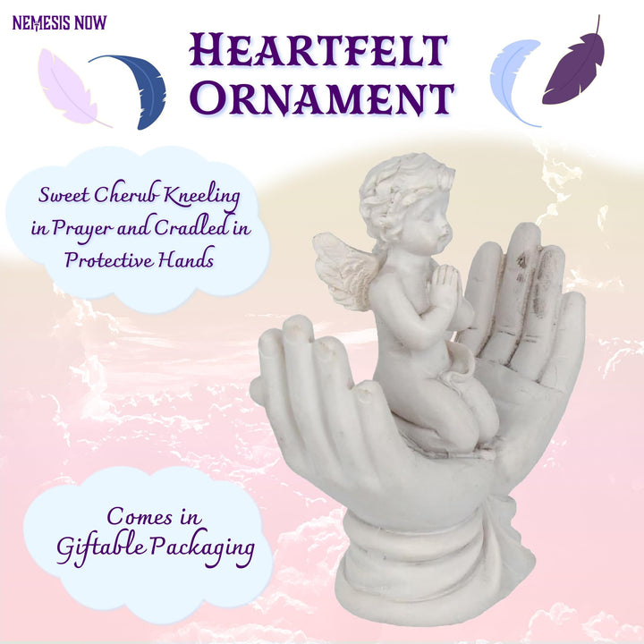 Raised To Heaven Cherub Figurine 11cm