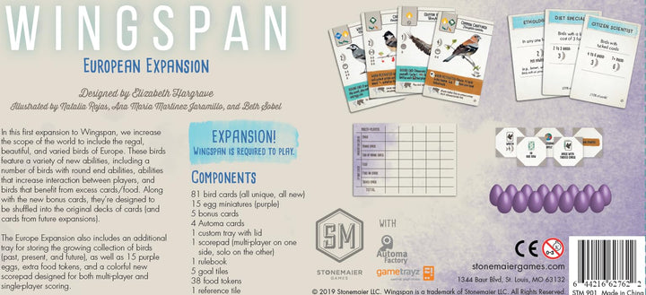 Wingspan Oceania Expansion Stonemaier Games