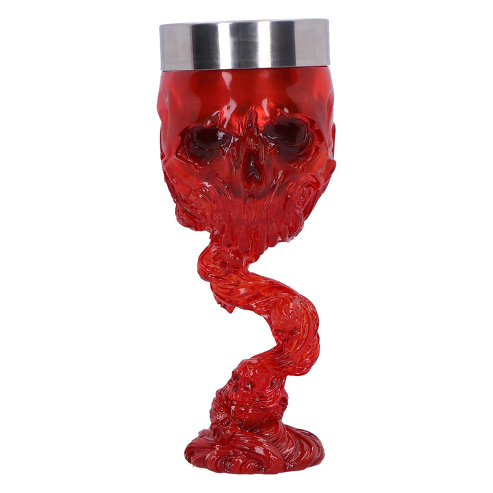 Soul Spirit Clear Red Skull Goblet Fire 19.3cm