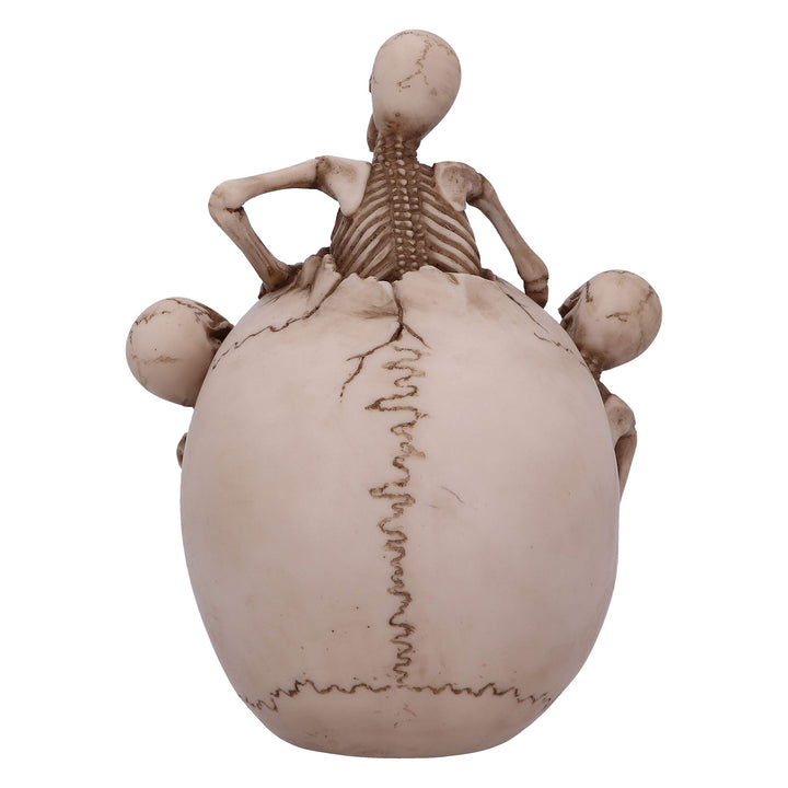 Breaking Free Skeleton Emerging from Skull Ornament 17.7cm