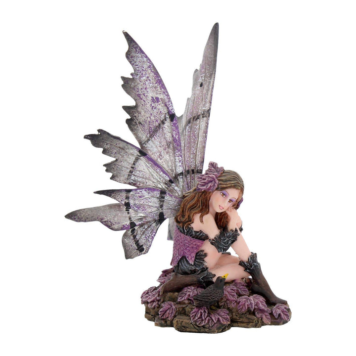 Heather 15cm Dark Fairy and Raven Figurine