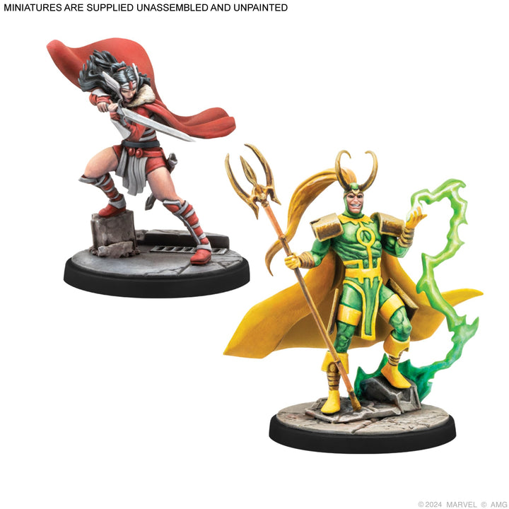 Mighty Thor Lady SIF Thor Hero of Midgard and Loki Prince of Lies Character Pack