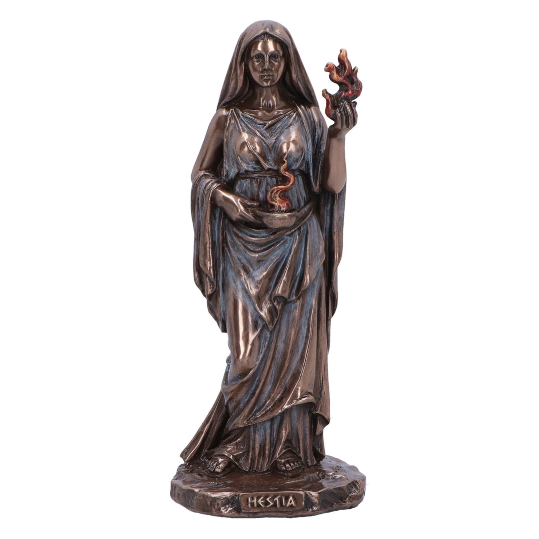 Hestia Goddess of Home and Hearth Bronze Figurine 15cm