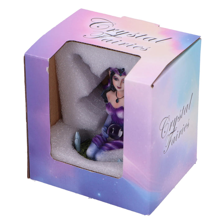 Violet Purple Crystal Fairy Figurine 9cm