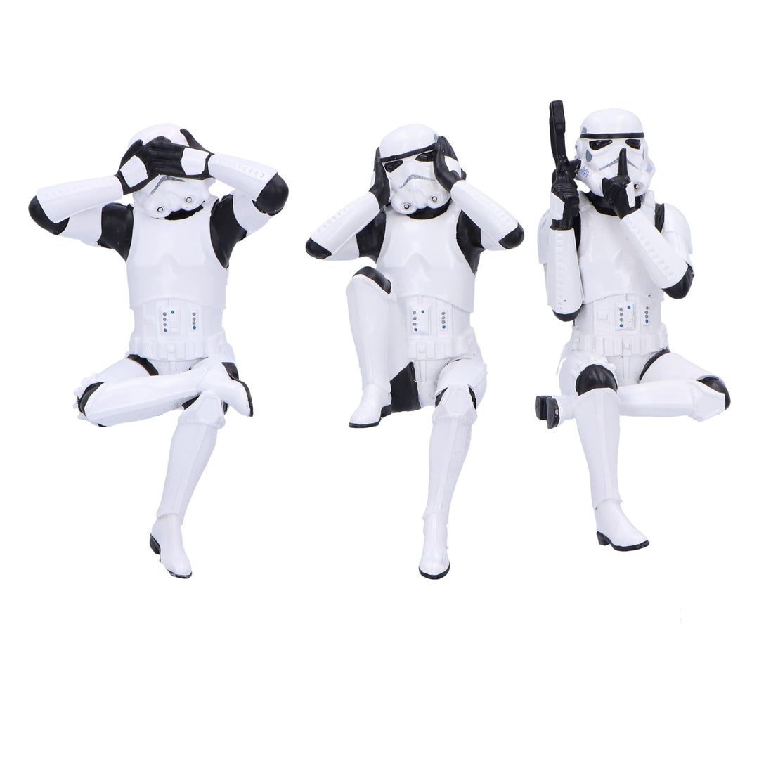 Original Stormtrooper Three Wise Sitting Stormtroopers 11cm