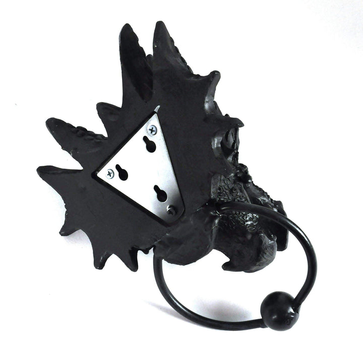 Gothic Black Dragon Door Knocker 20cm
