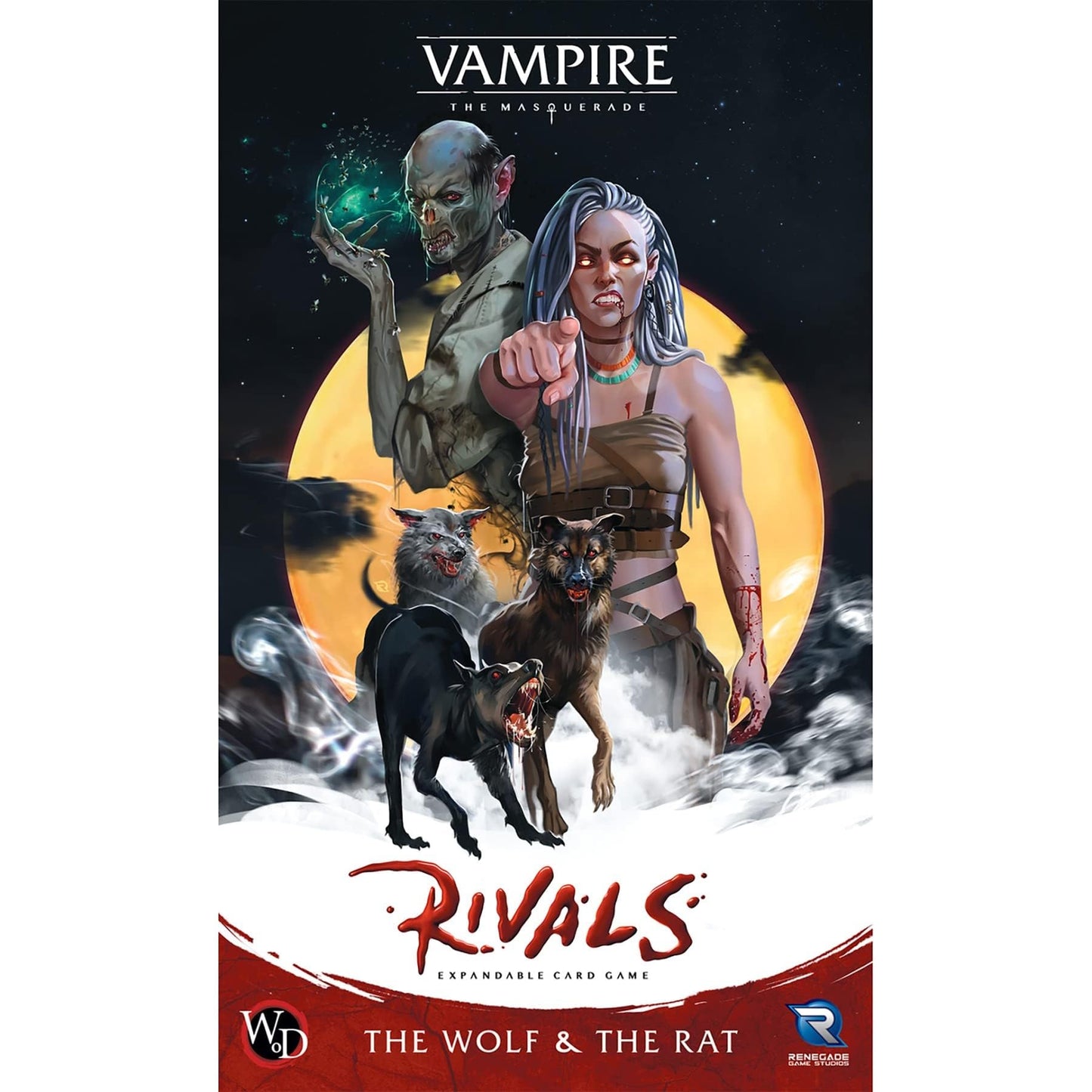 Renegade Games Studios Vampire: The Masquerade Rivals - The Wolf & The Rat Game Expansion - 2-4 Players, Ages 14+, 30-70 Min Game Play 5