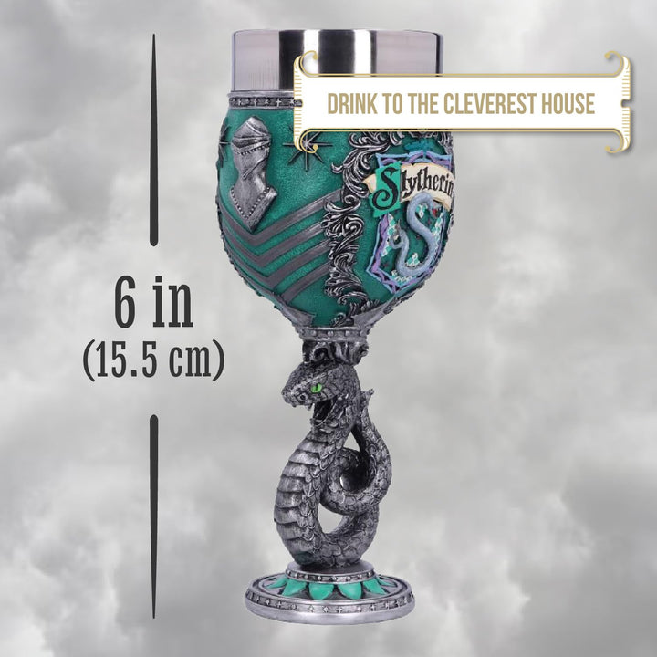 Harry Potter Slytherin Hogwarts House Collectible Goblet 19.5cm