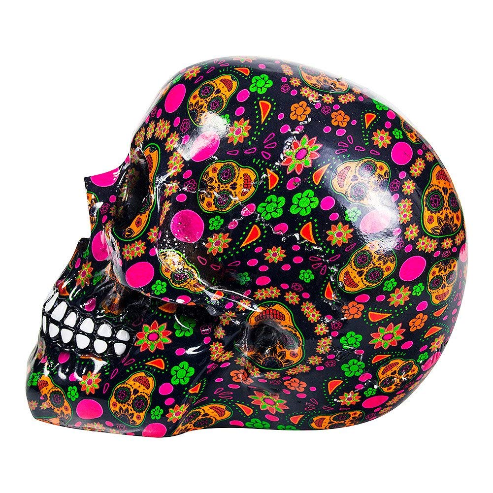 Viva Day of the Dead Print Skull 19cm