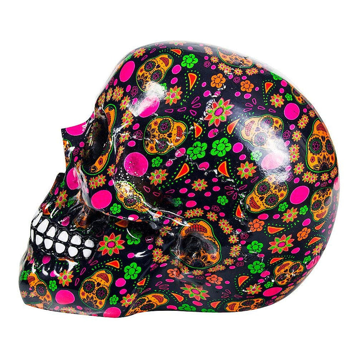Viva Day of the Dead Print Skull 19cm