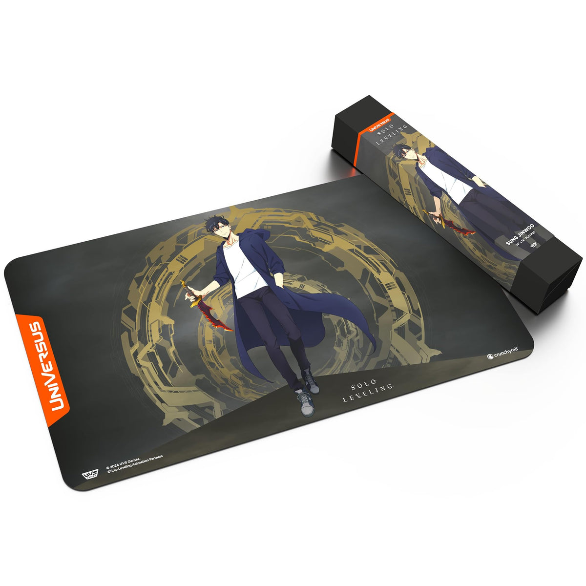 UniVersus: Solo Leveling: Sung Jinwoo Playmat - 24 x 14 Neoprene Mat, Non-Slip Back, Tabletop Card Game Accessory, UVS Games, Officially Licensed 5