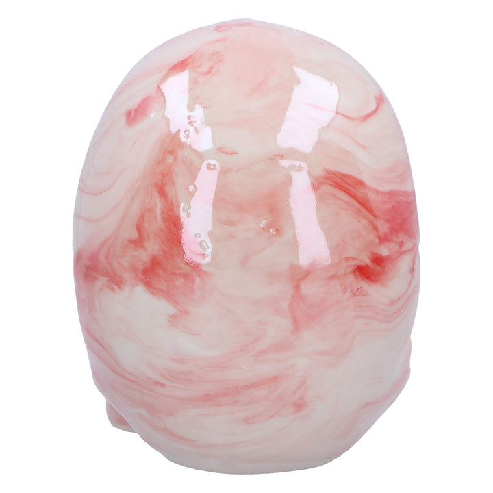 Marbellum Pink Marble Skull Large 13.5cm