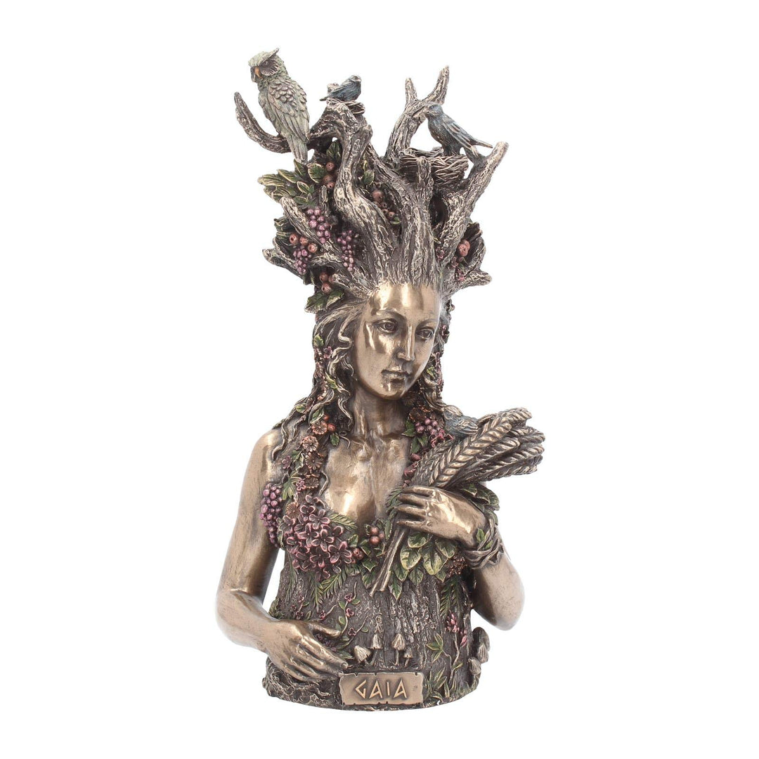 Bronzed Mother Earth Gaia Bust 26cm