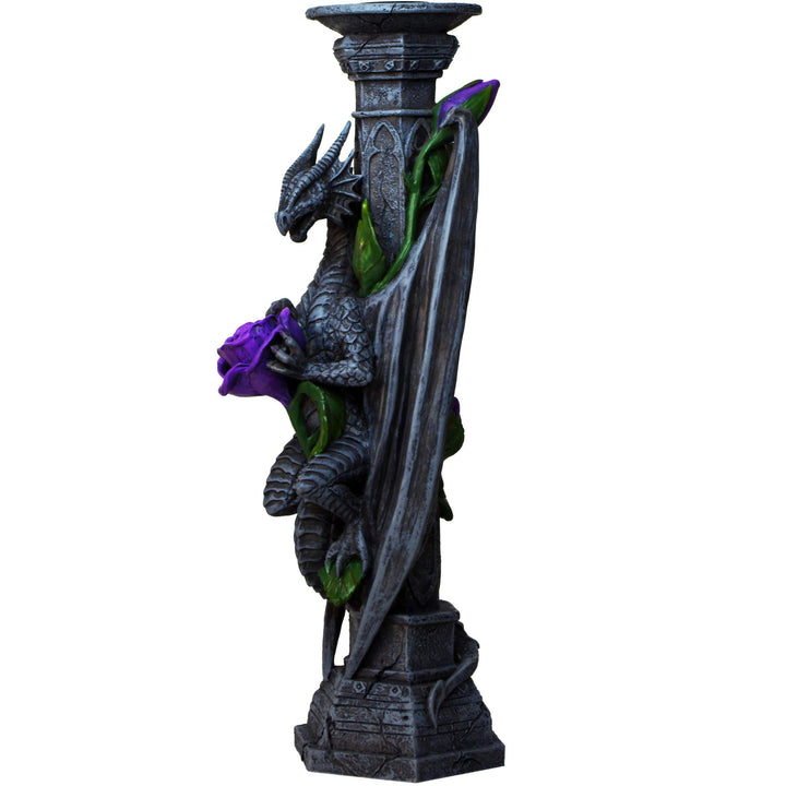 Anne Stokes Dragon Beauty Candle Stick Holder Valentine 25cm