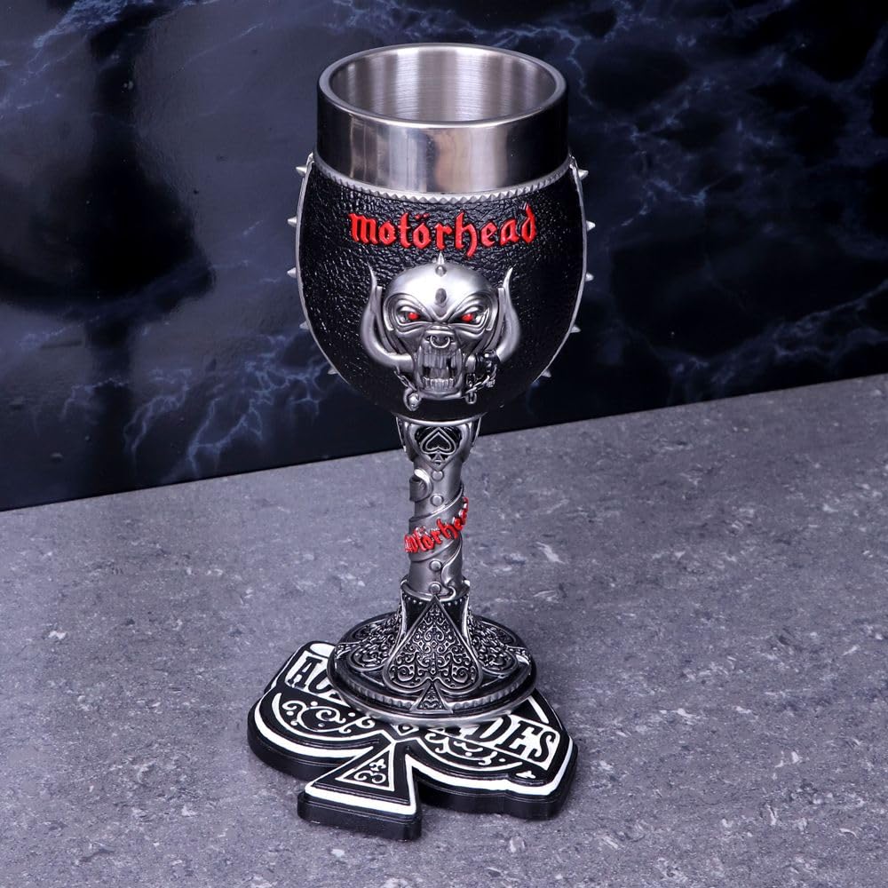 Motorhead Ace of Spades Warpig Snaggletooth Goblet 19.5cm Officially Licensed
