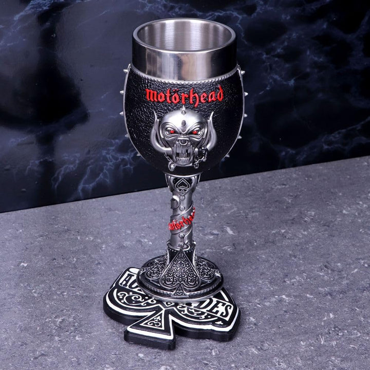 Motorhead Ace of Spades Warpig Snaggletooth Goblet 19.5cm Officially Licensed
