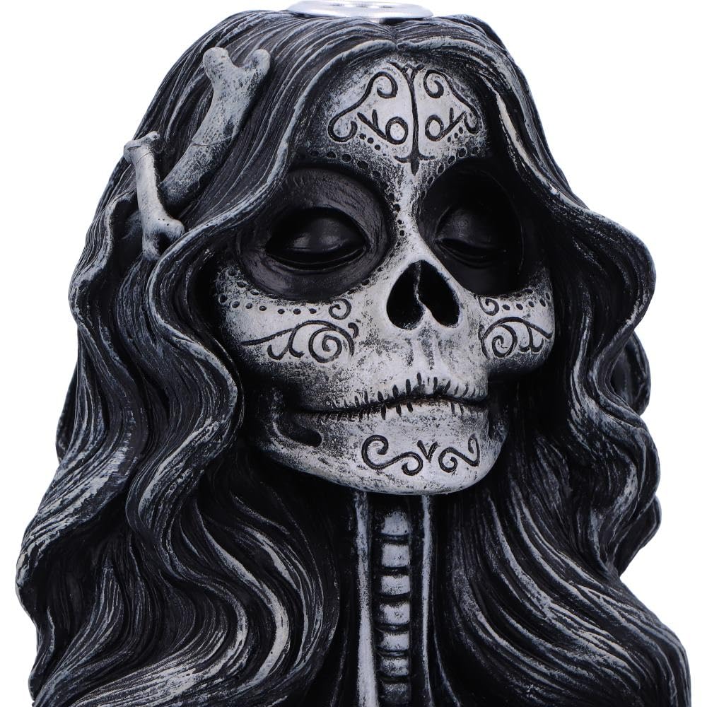 Calaveras Offering Gothic Day of the Dead Inspired Backflow Incense Burner Calaveras 16cm